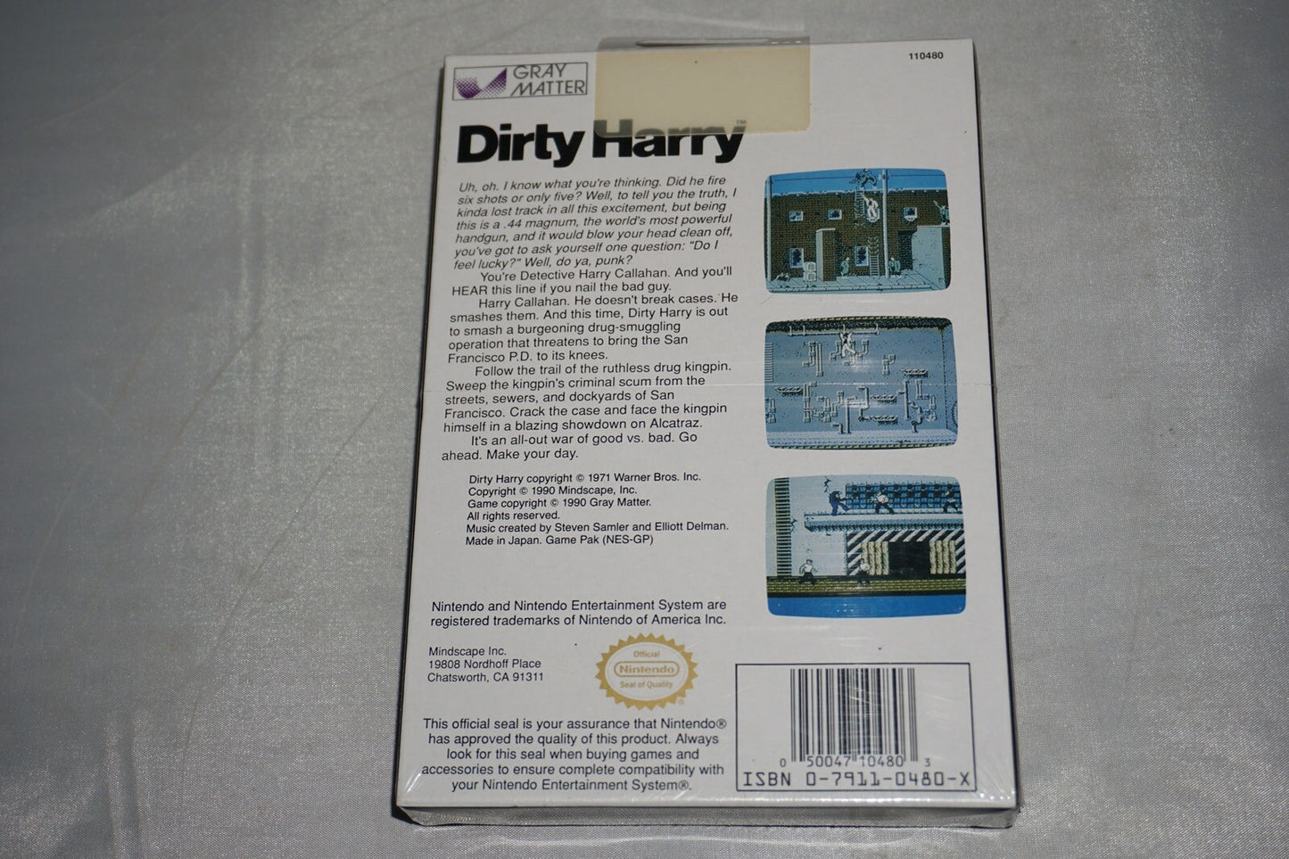 Dirty Harry (Nintendo NES) NEW Factory Sealed