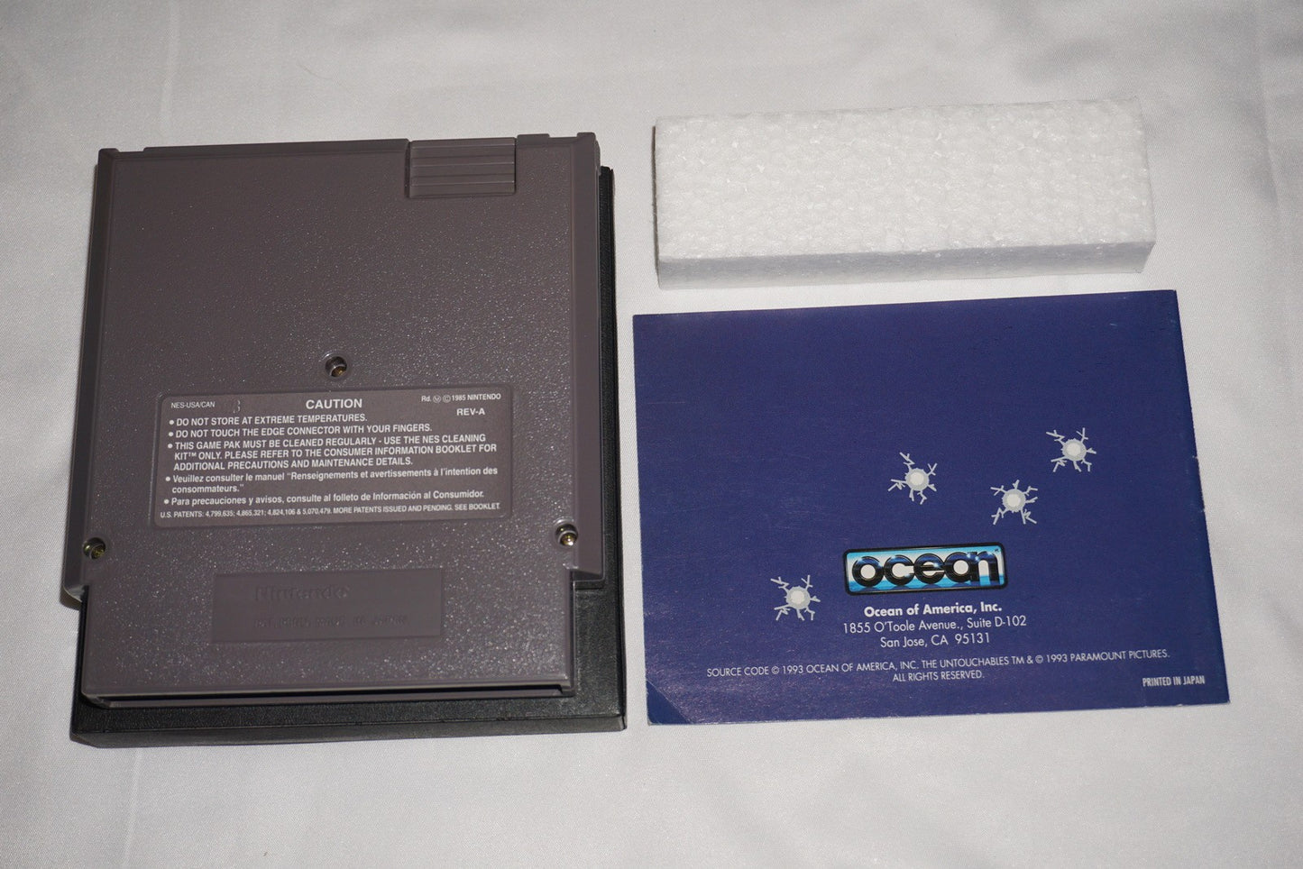 Untouchables Blue Variant (Nintendo NES) Complete in Box CIB