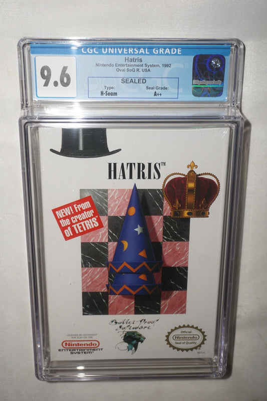 Hatris (Nintendo NES) CGC 9.6 A++ NEW Sealed