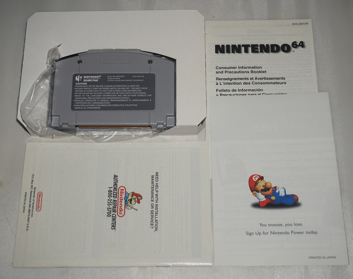 Super Mario 64 (Nintendo 64 N64) Complete in Box CIB Near Mint