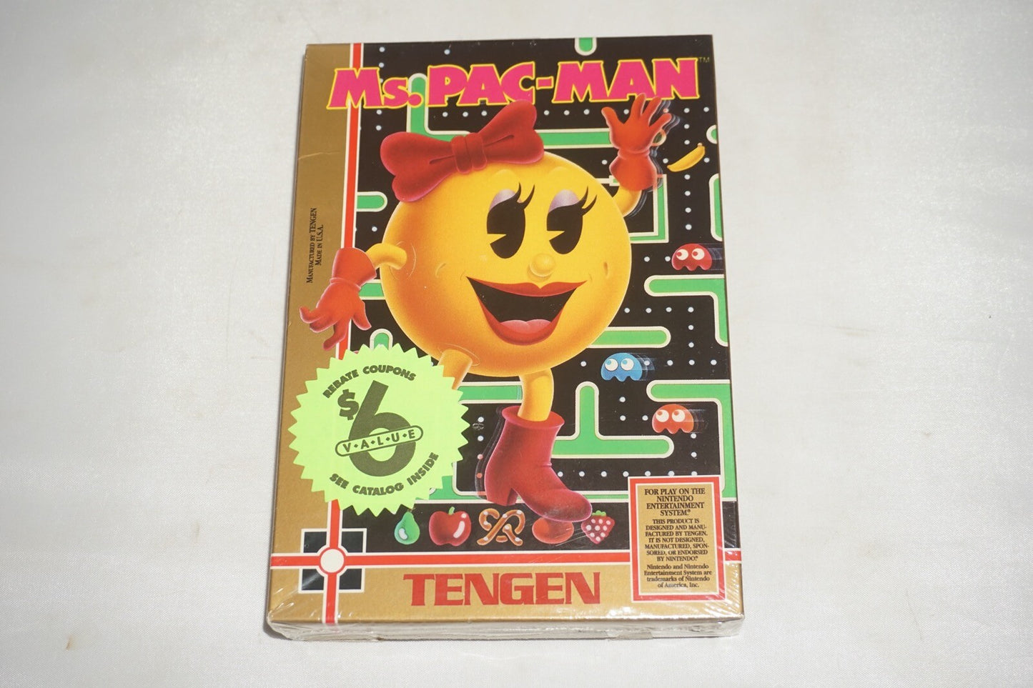 Ms Pac Man Tengen (Nintendo NES) NEW Factory Sealed