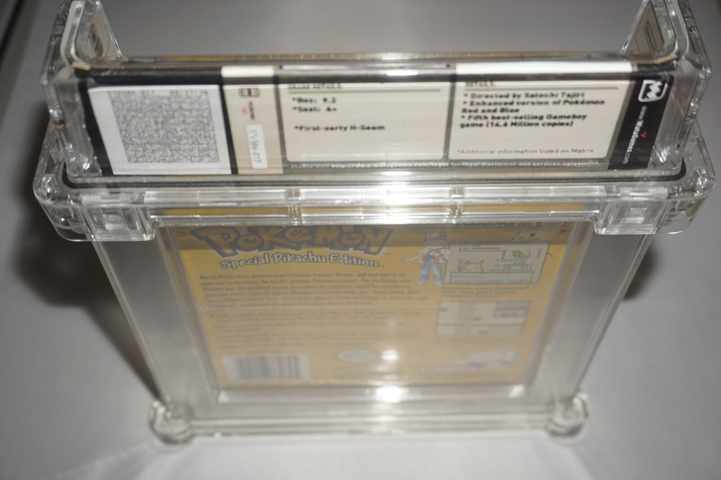 Pokemon Yellow Special Pikachu (Nintendo Game Boy Gameboy) NEW Wata 9.2 A+ USA-1
