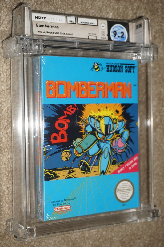 Bomberman (Nintendo NES) WATA 9.2 A NEW Factory Sealed