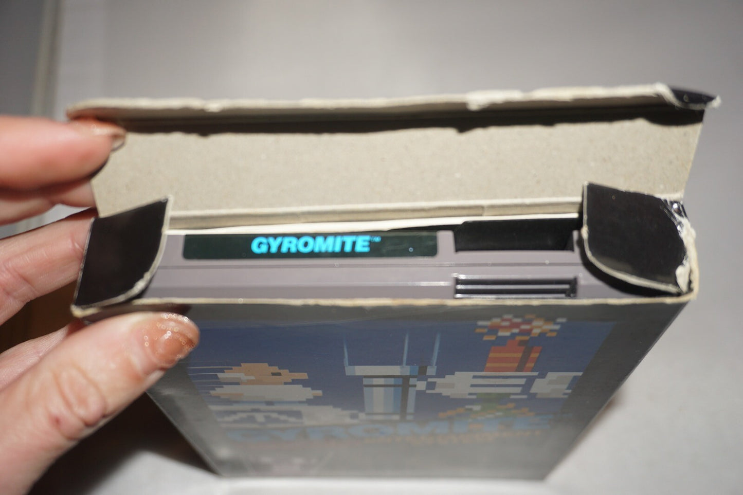 Gyromite Hangtab No Code (Nintendo NES) Complete in Box CIB #1