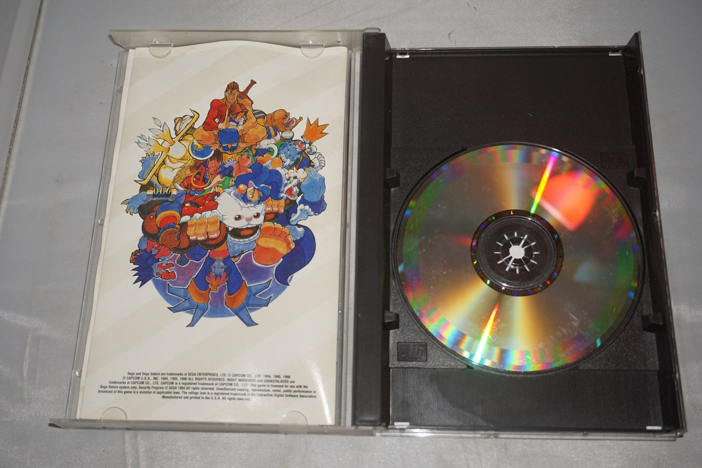 Night Warriors: Darkstalkers' Revenge (Sega Saturn) Complete w/ Reg Card