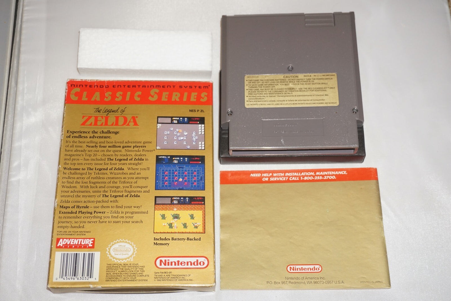 Legend Of Zelda CLASSIC (Nintendo NES) Complete in Box CIB #1