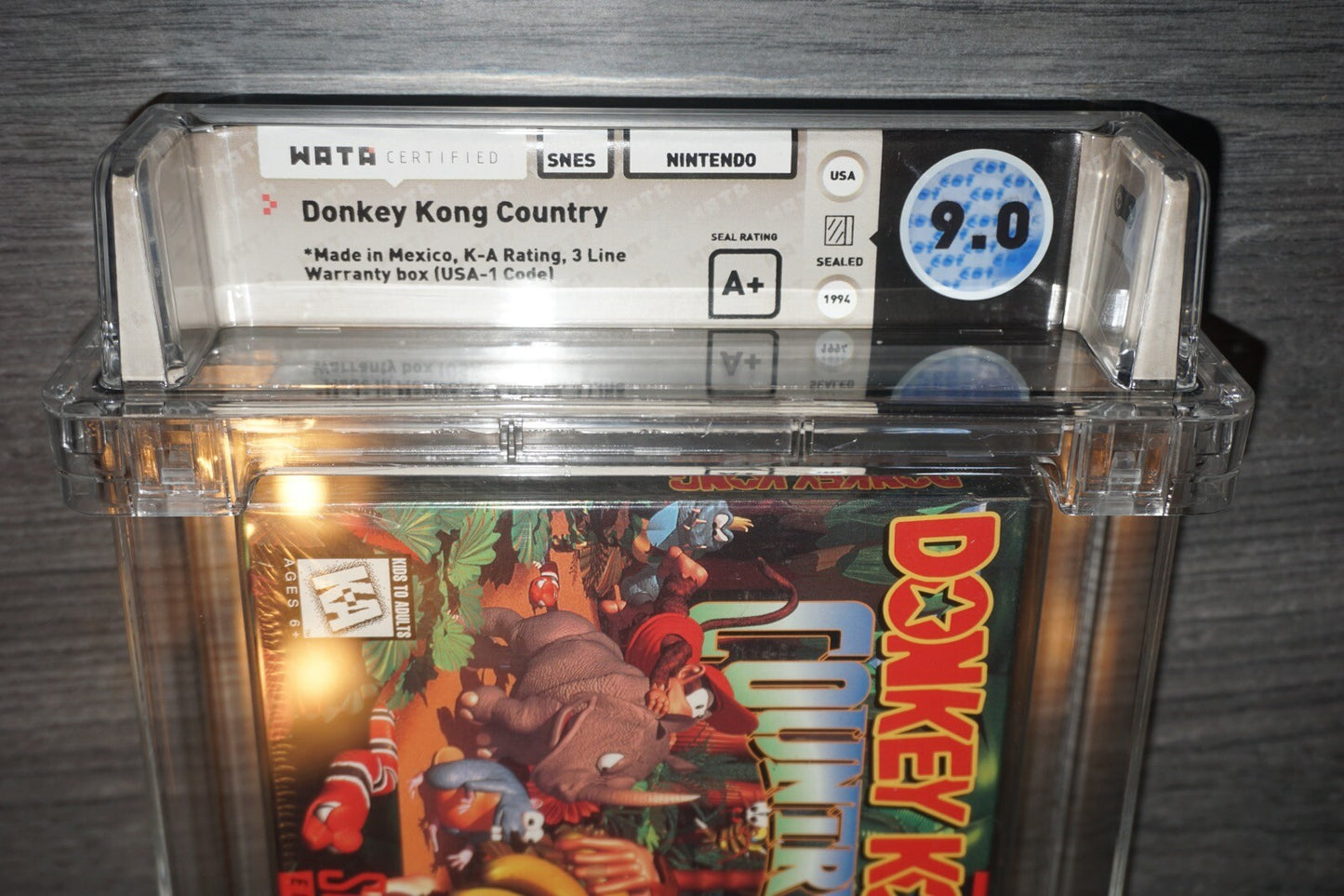 Donkey Kong Country 1 (Super Nintendo SNES) Wata 9.0 A+ NEW Sealed ORIGINAL