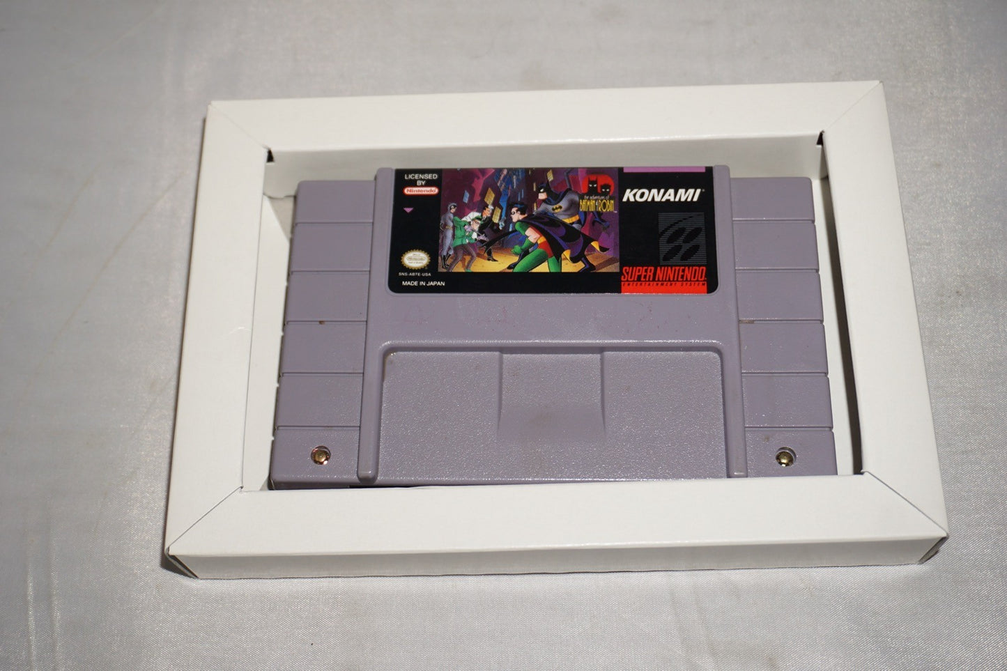 Adventures Of Batman & Robin (Super Nintendo SNES) with Box No Manual
