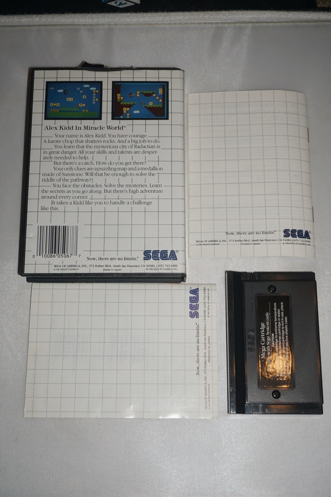 Alex Kidd In Miracle World (Sega Master System SMS) Complete in Case
