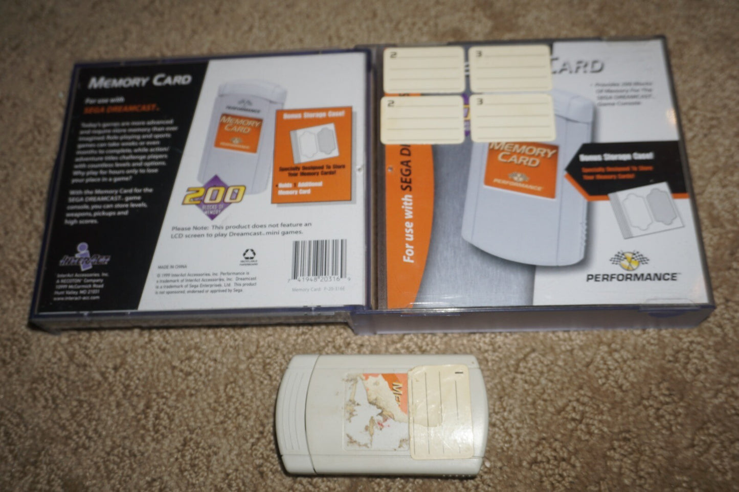 Performance Memory Card (Sega Dreamcast) with Case