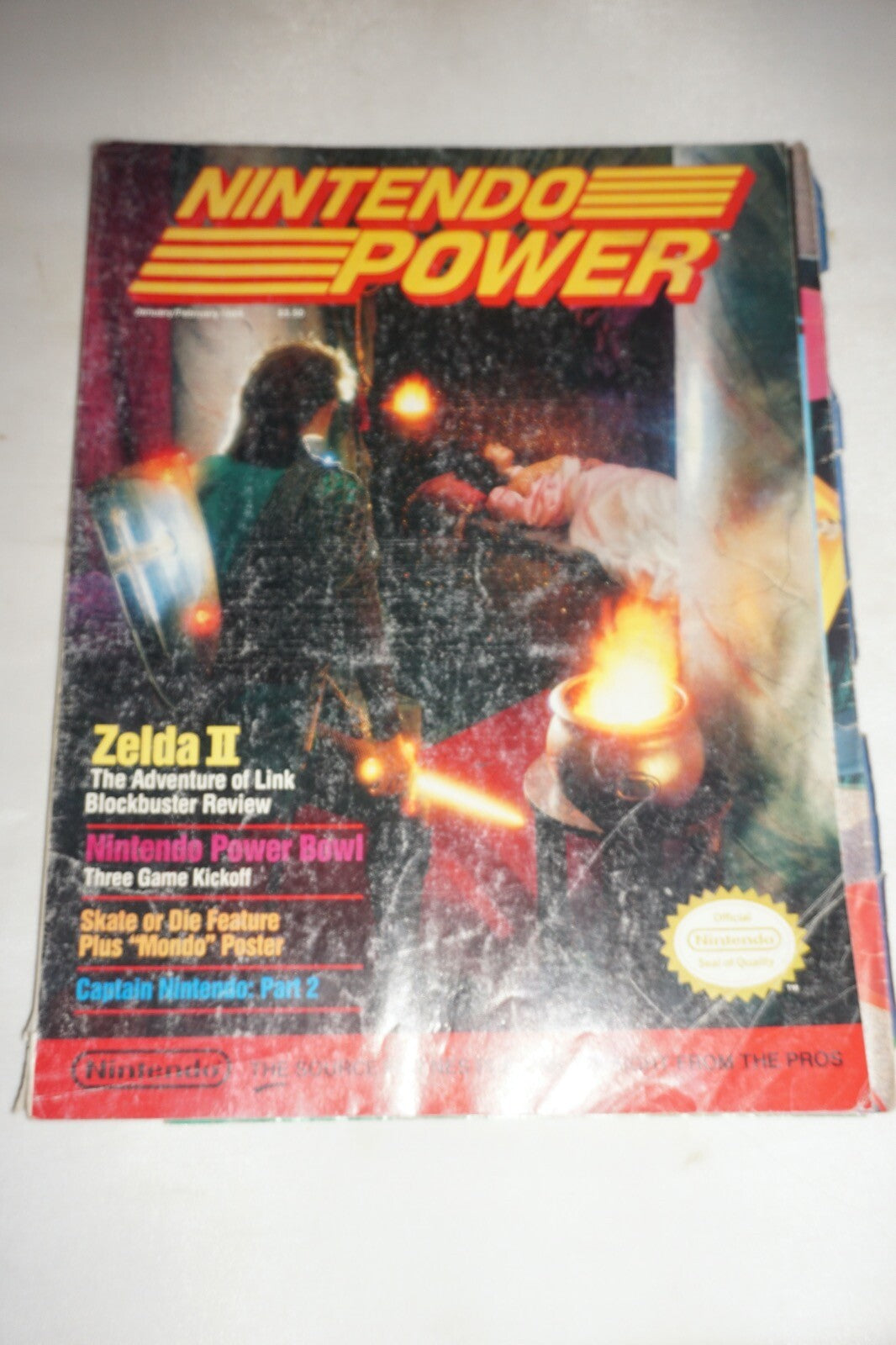 January/February 1989 Zelda II Nintendo Power Magazine #5 Poster