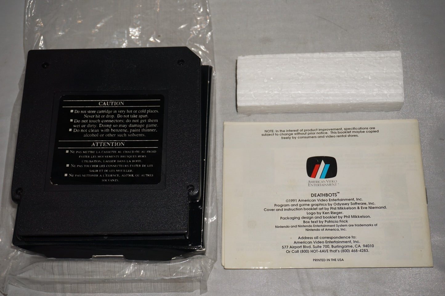 Deathbots (Nintendo NES) Complete in Box CIB