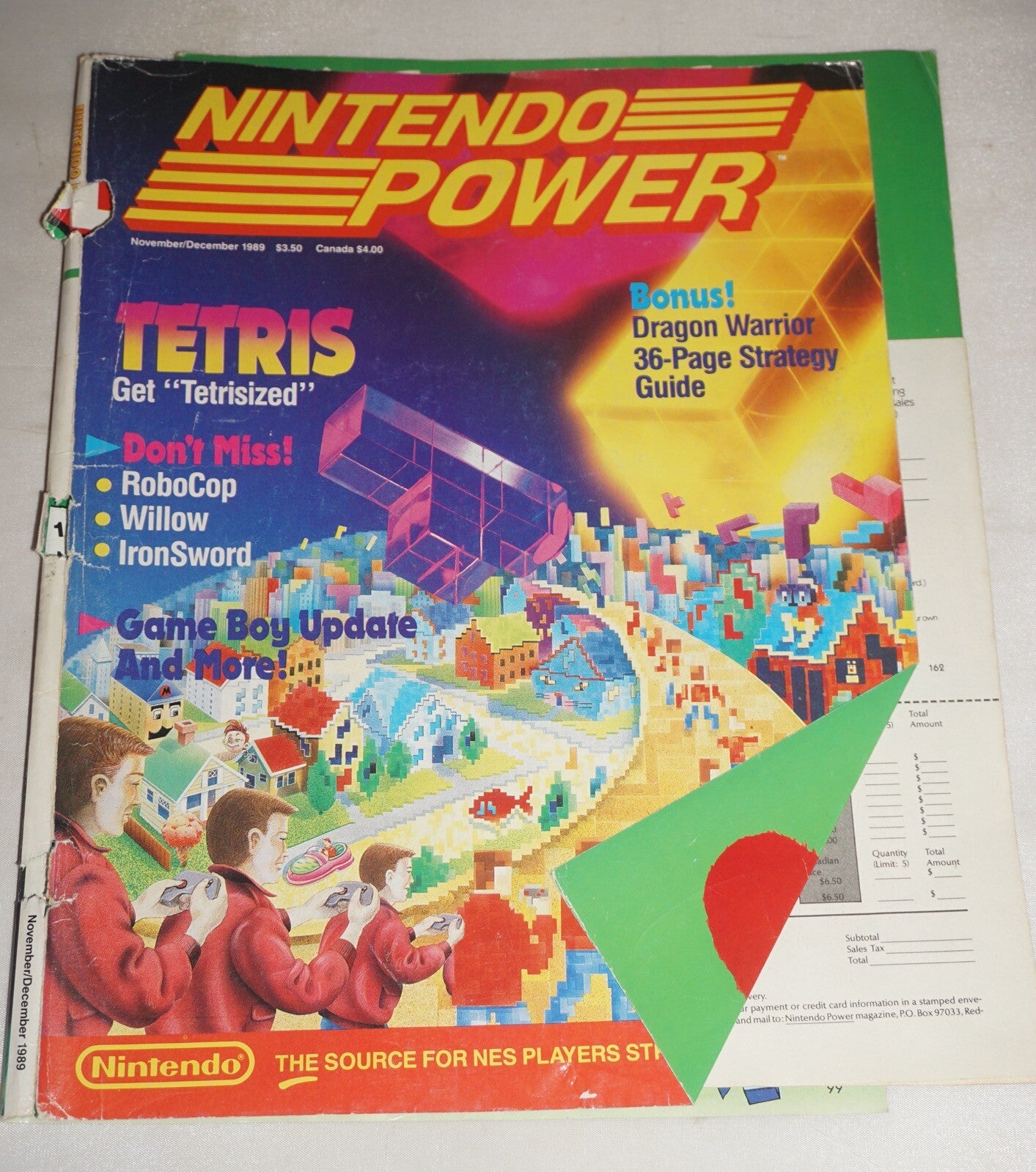 November/December 1989 Tetris Nintendo Power Magazine #8