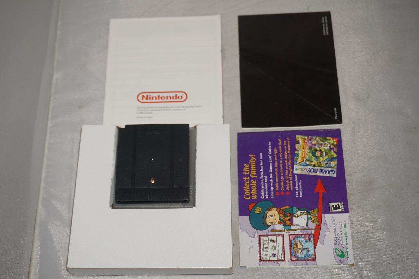 Dragon Warrior 2 Cobi's Journey (Gameboy Color Game Boy) Complete CIB Authentic
