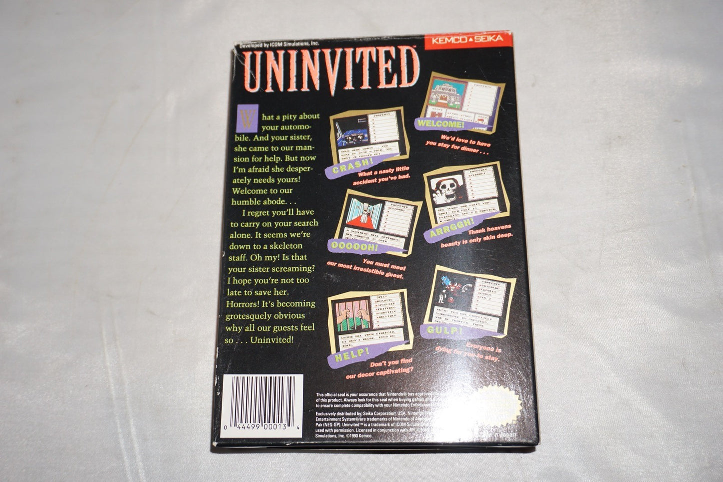 Uninvited (Nintendo NES) Complete in Box CIB