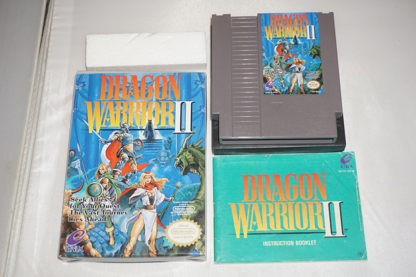Dragon Warrior II 2 (Nintendo NES) Complete in Box CIB