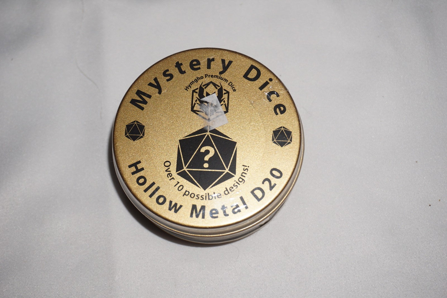 Hymgho Hollow Metal D20 Mystery Dice Set NEW