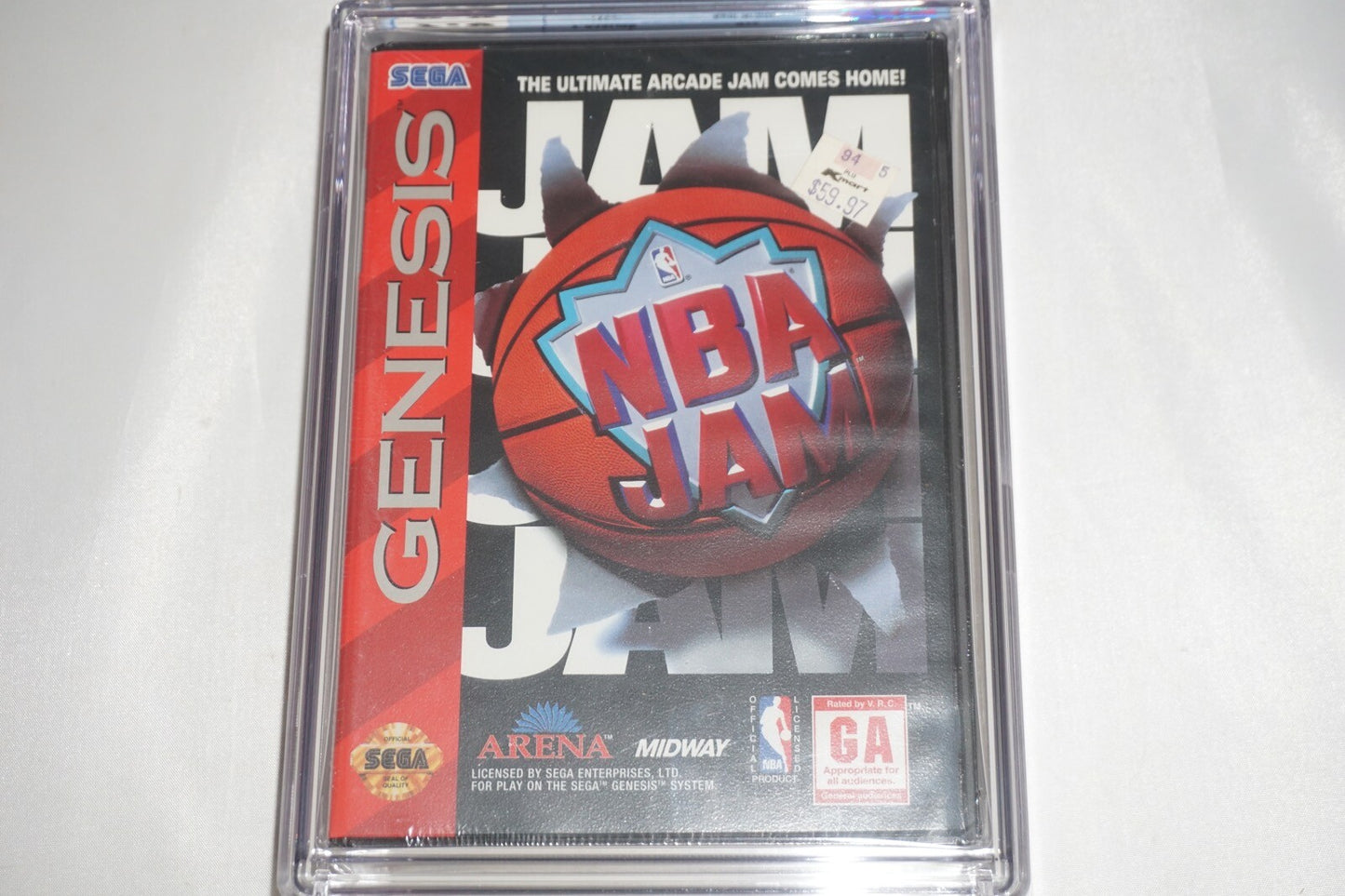NBA Jam (Sega Genesis) CGC 9.8 A++ NEW Sealed