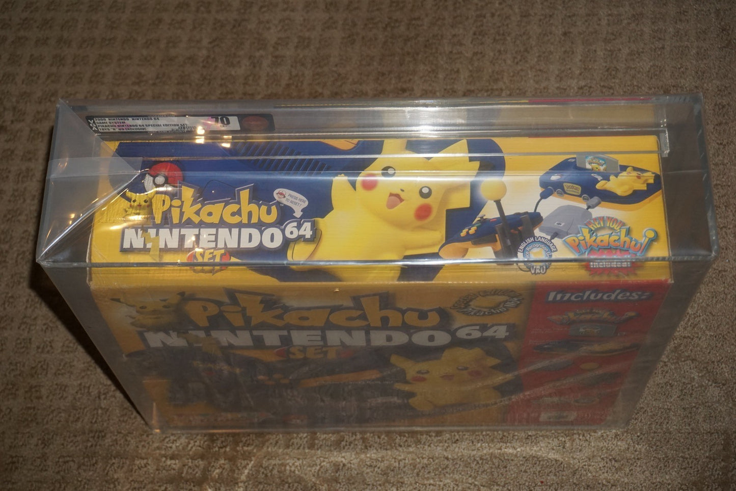 Pikachu Nintendo 64 N64 System Console NEW Factory Sealed In Box VGA 70