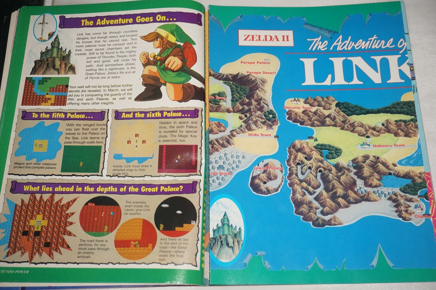 January/February 1989 Zelda II Nintendo Power Magazine #1 Poster