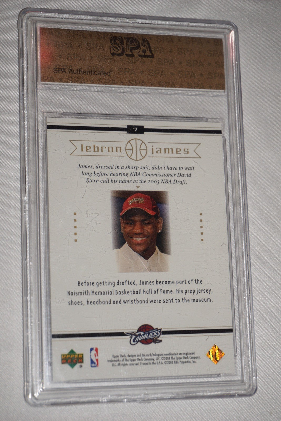 Lebron James Rookie Upper Deck 2003 Box Set #7 SPA 10
