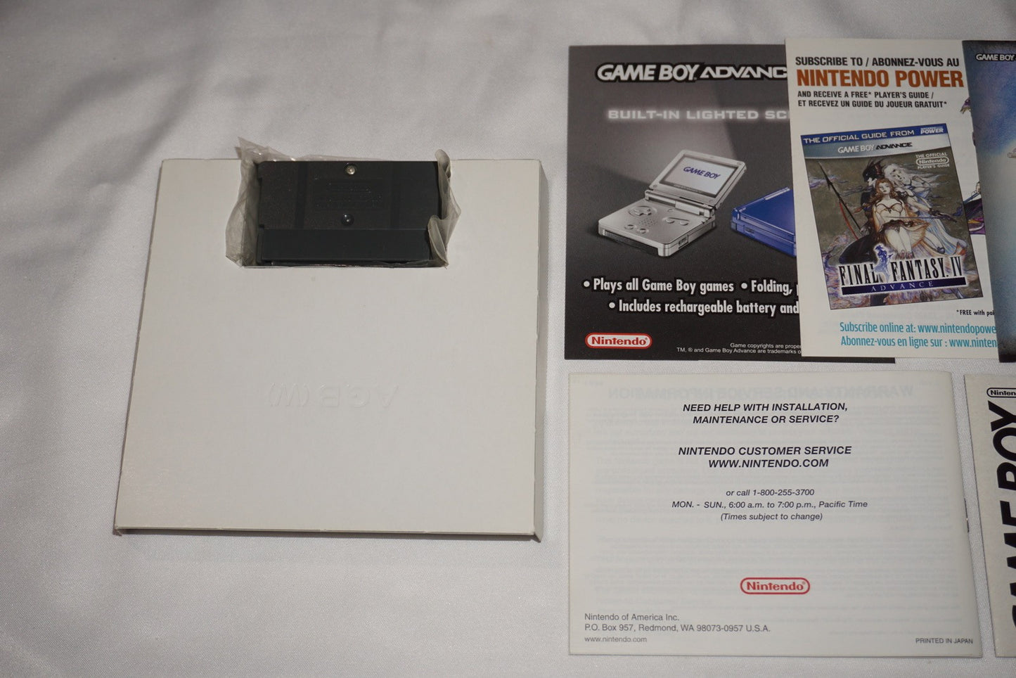 Final Fantasy IV 4 (Nintendo Game Boy Advance GBA) Complete in Box CIB