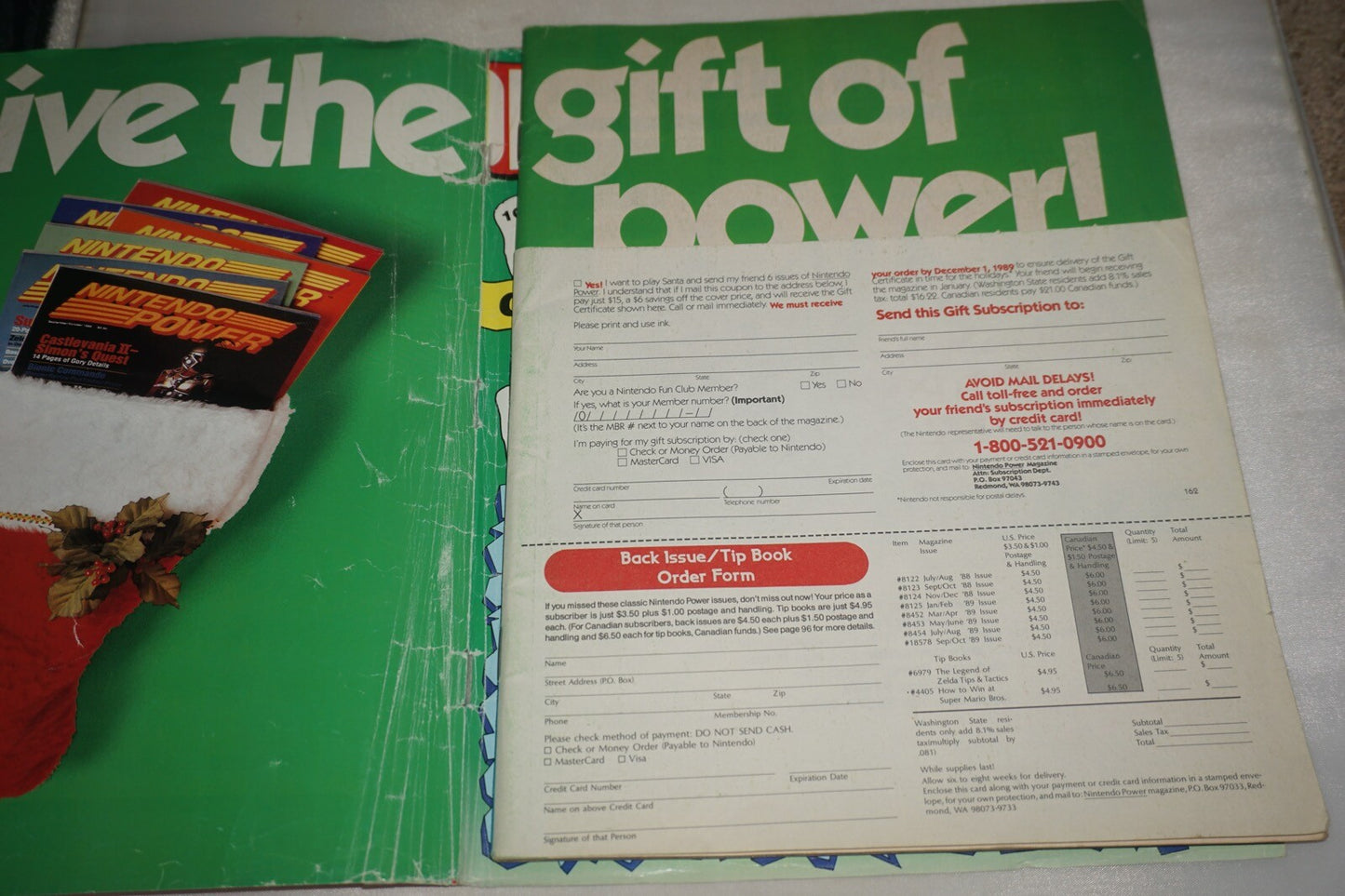 November/December 1989 Tetris Nintendo Power Magazine #6 Map Guide