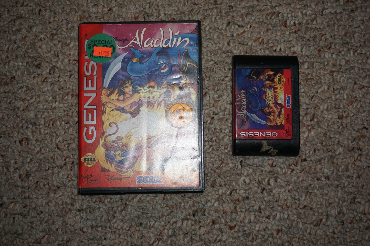 Aladdin (Sega Genesis) with Case