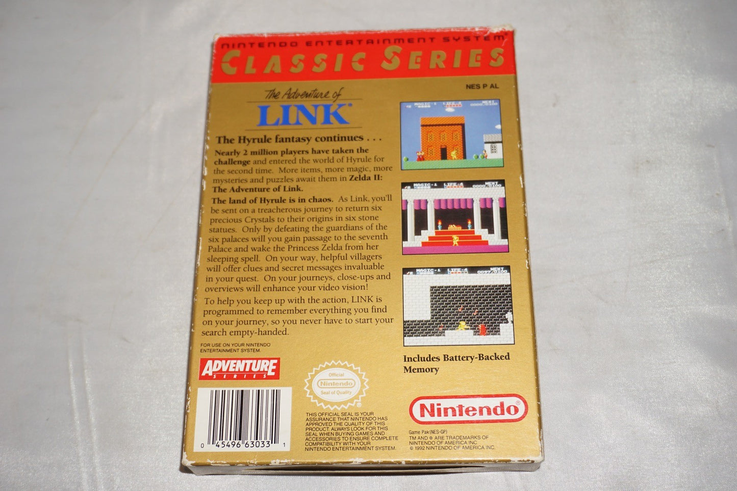 Adventures Of Link Zelda II 2 (Nintendo NES) Complete in Box CIB