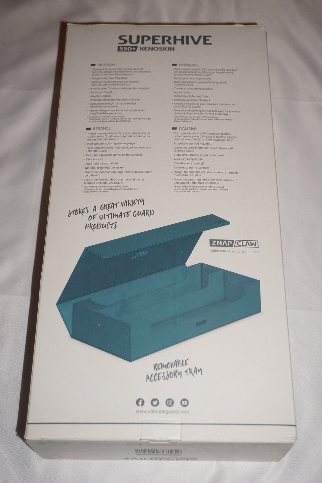 MTG Superhive Xenoskin 550+ Petrol Ultimate Guard Deck Box NEW