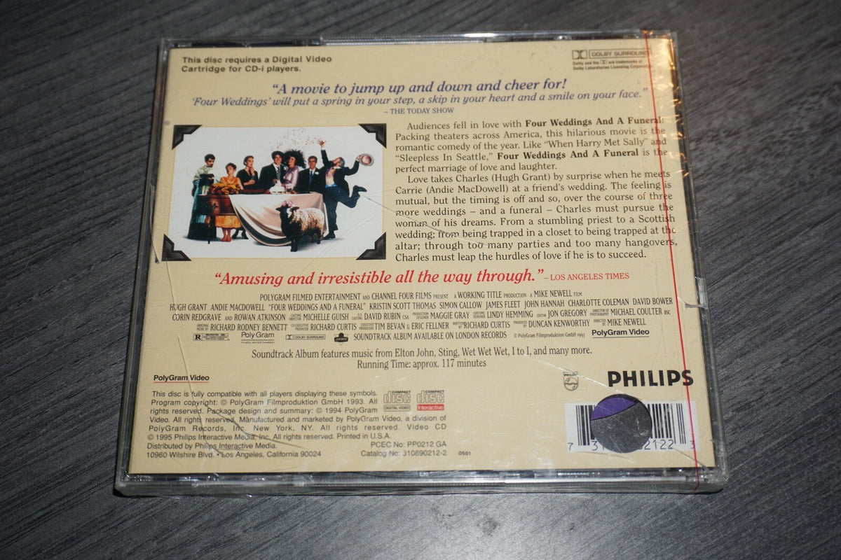 Four Weddings And A Funeral (Phillips CD-i) NEW Sealed Video CD