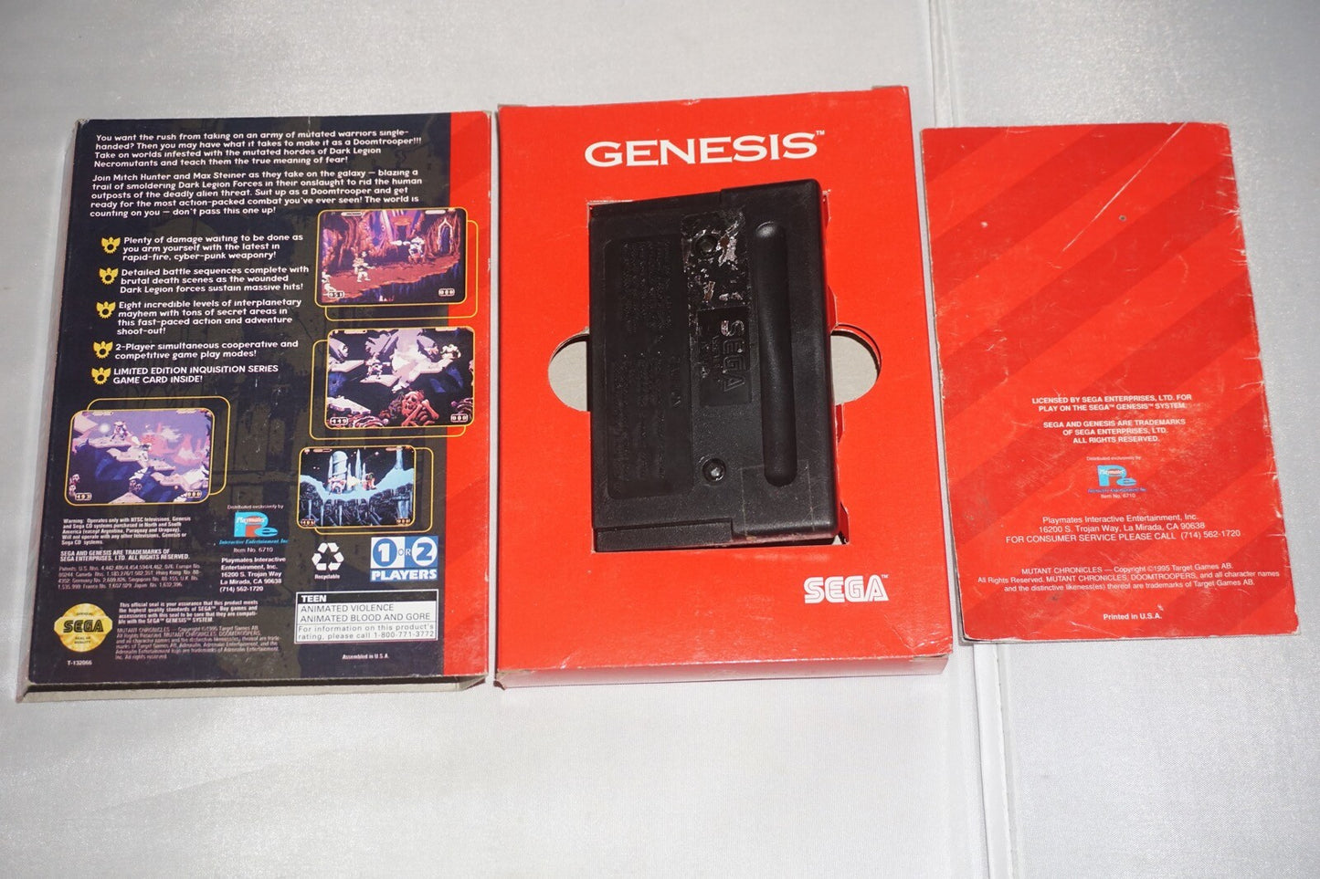 Doom Troopers (Sega Genesis) Complete in Box CIB