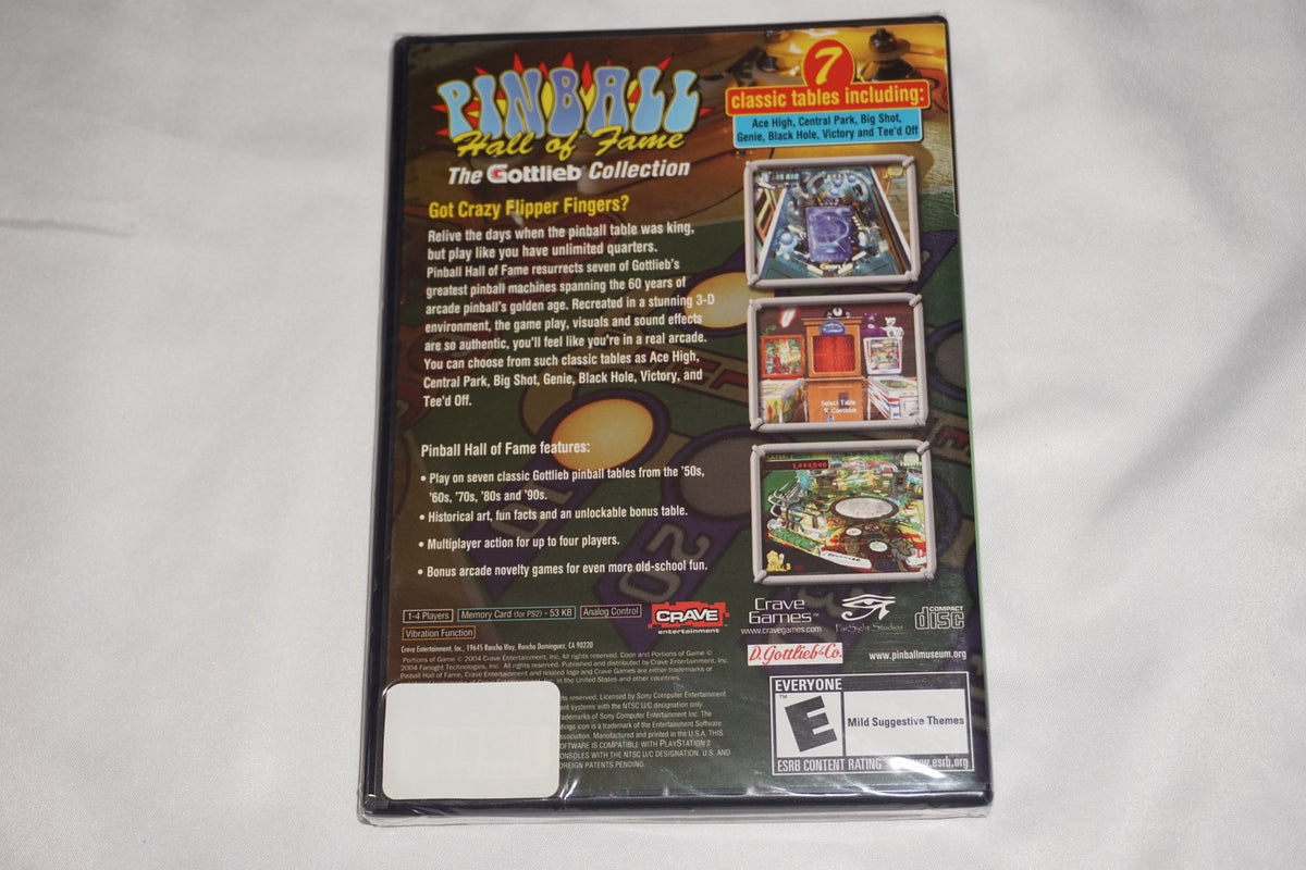 Pinball Hall of Fame Gottlieb Collection (Sony Playstation 2 ps2) NEW Sealed