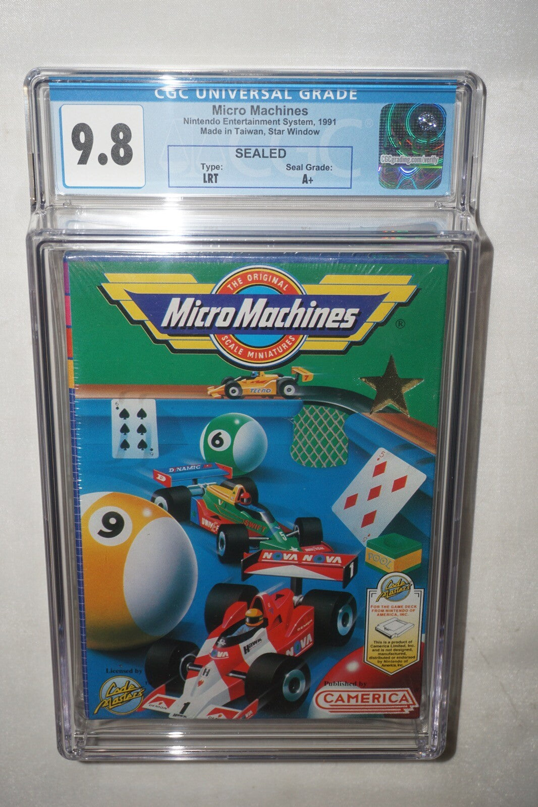 Micro Machines (Nintendo NES) CGC 9.8 A++ NEW Sealed