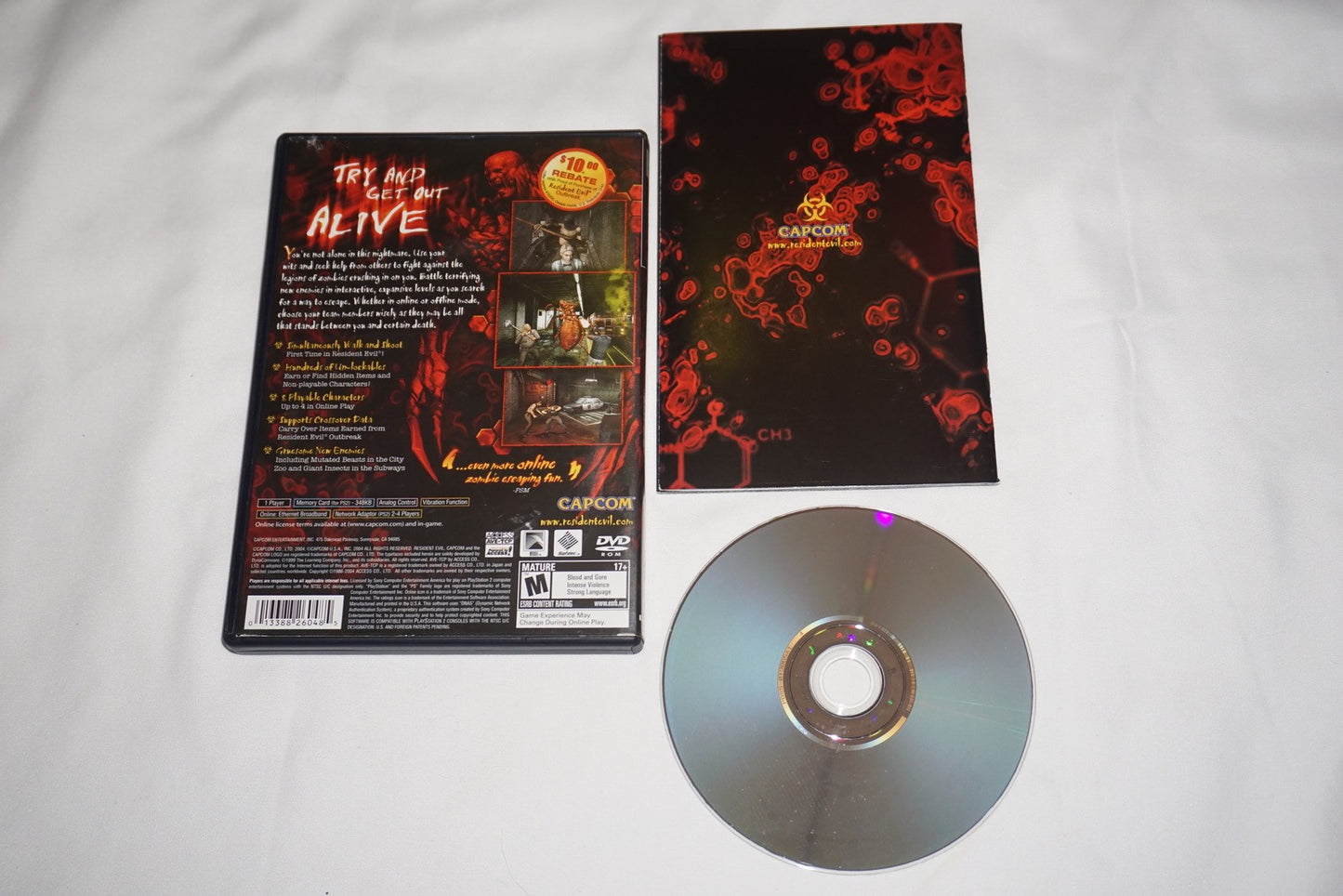 Resident Evil Outbreak File #2 (Sony Playstation 2 ps2) Complete