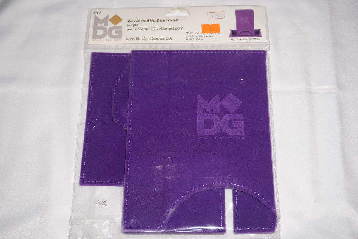 Mdg Velvet Fold Up Dice Tower Watercolor Purple