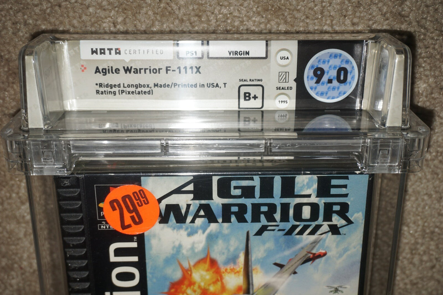 Agile Warrior (Sony Playstation 1 ps1) WATA 9.0 B+ NEW Sealed