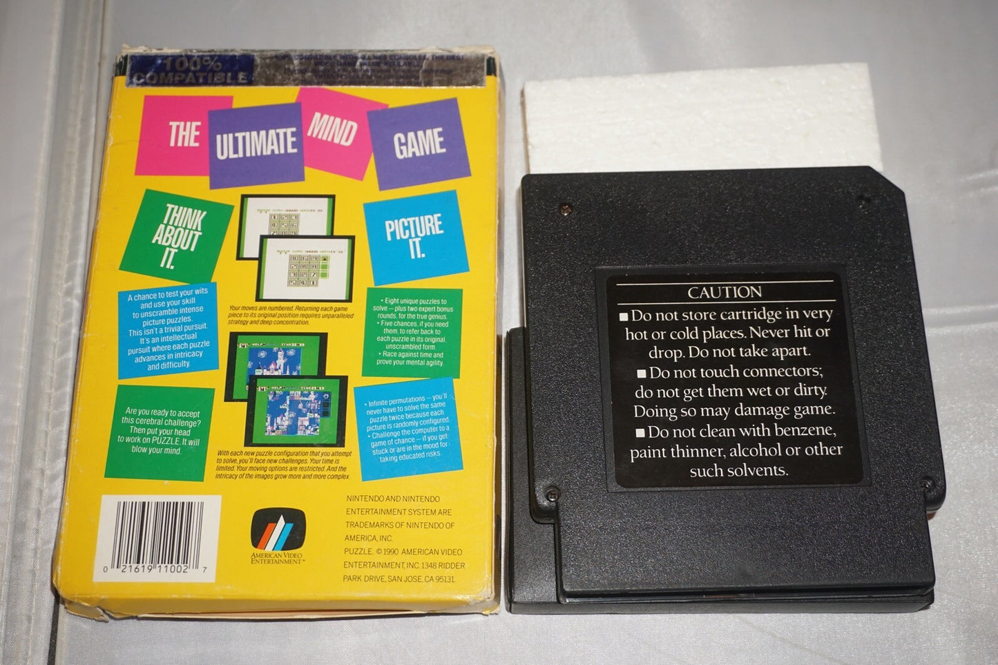 Puzzle (Nintendo NES) with Box