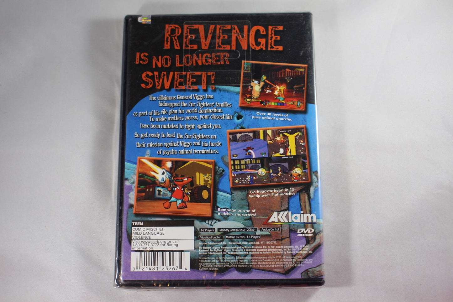 Fur Fighters Viggo's Revenge (Sony Playstation 2 ps2) NEW Factory Sealed