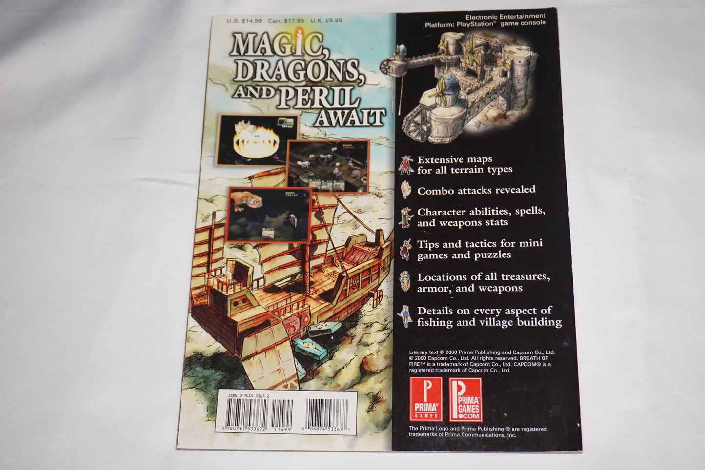 Breath Of Fire IV 4 Prima Official Strategy Guide Playstation ps1