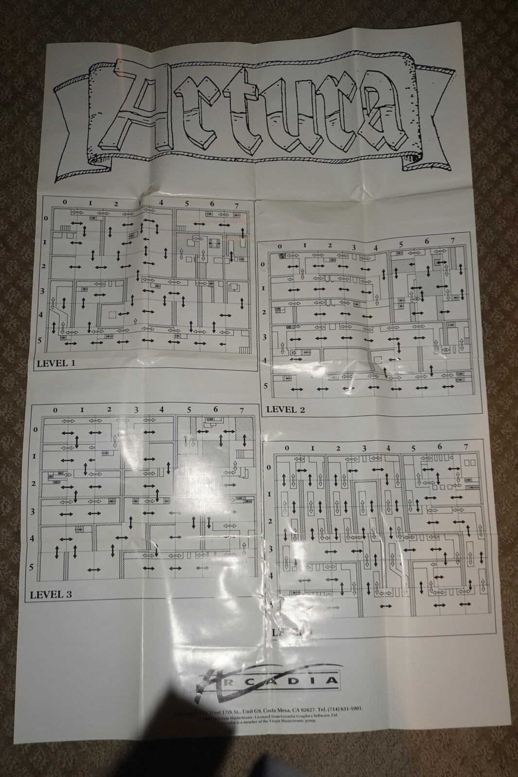 Artura (Atari ST PC) Complete in Box w/ Map