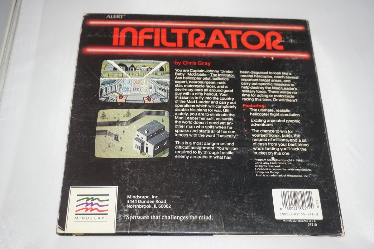 Infiltrator (Commodore 64/128) with Box