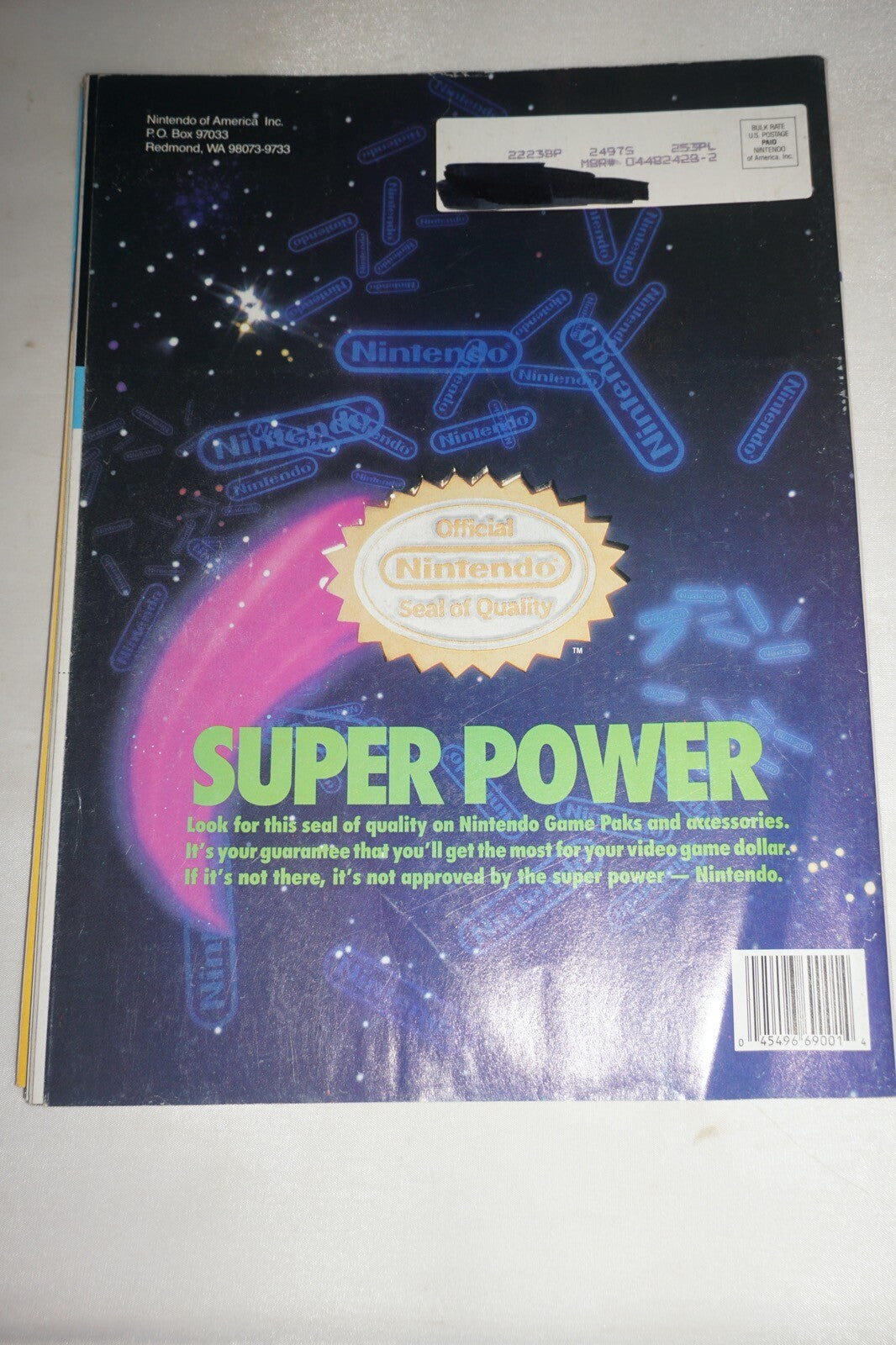 July/August 1989 Mega Man II Nintendo Power Magazine #1 Poster Mario Tips