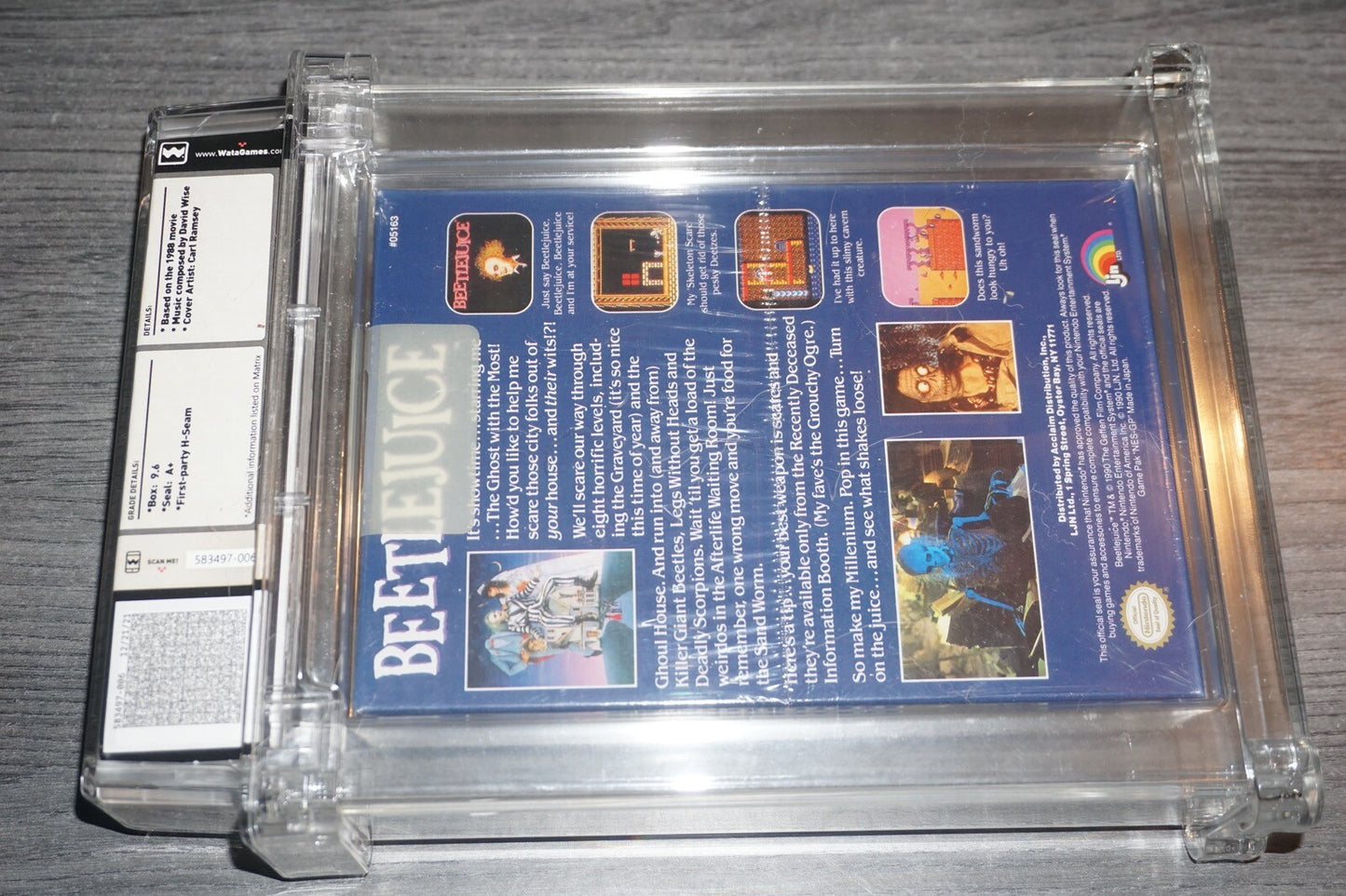 Beetlejuice (Nintendo NES) WATA 9.6 A+ NEW Factory Sealed