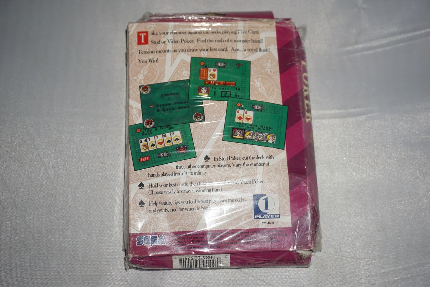 Poker Face Paul's Poker (Sega Game Gear) NEW Factory Sealed