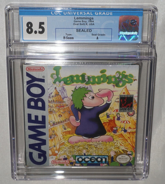 Lemmings (Nintendo Game Boy Gameboy) CGC 8.5 A NEW Sealed