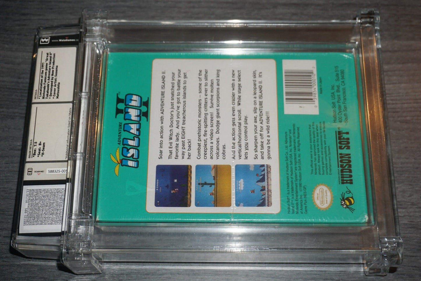 Adventure Island II 2 (Nintendo NES) Wata 7.5 B+ NEW Factory Sealed