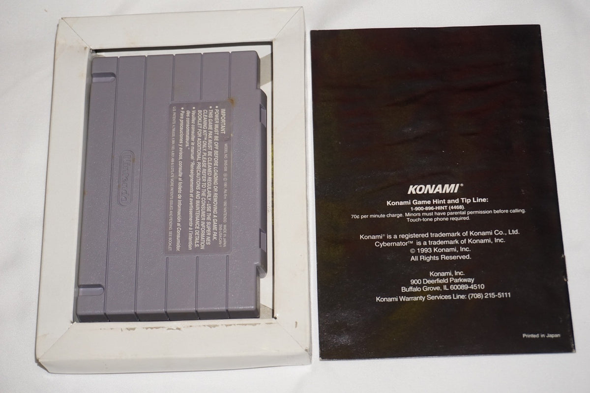 Cybernator (Super Nintendo SNES) Complete in Box CIB