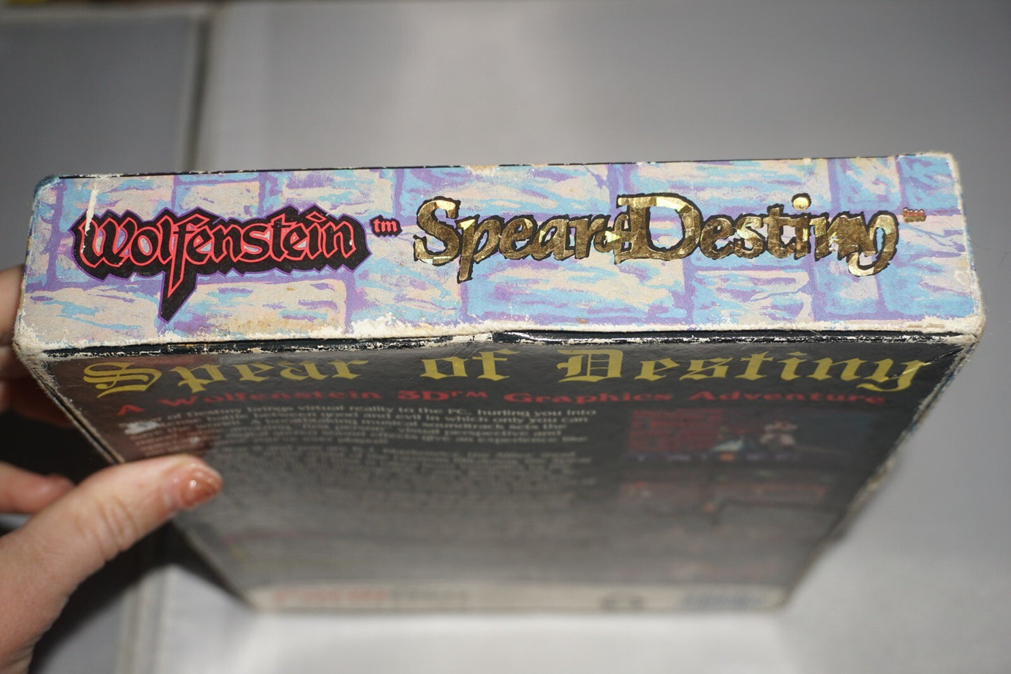 Wolfenstein Spear of Destiny (PC IBM Tandy) Complete in Box CIB