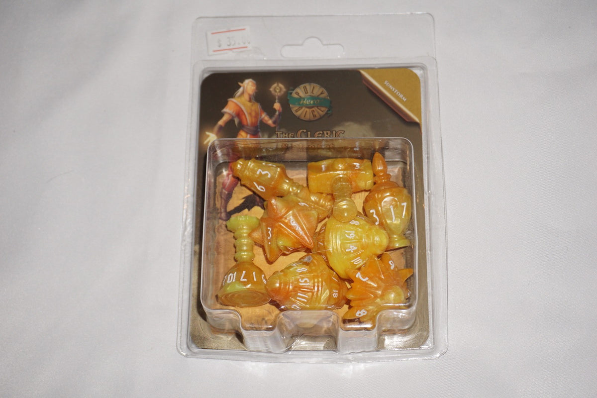 PolyHero Cleric 8 Dice Set Sunstorm NEW Sealed